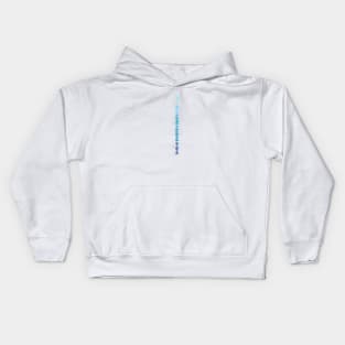 the blue staint paint Kids Hoodie